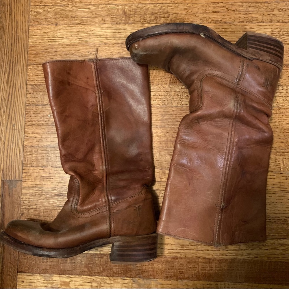 Vintage Frye Campus Boot 7.5 brown
